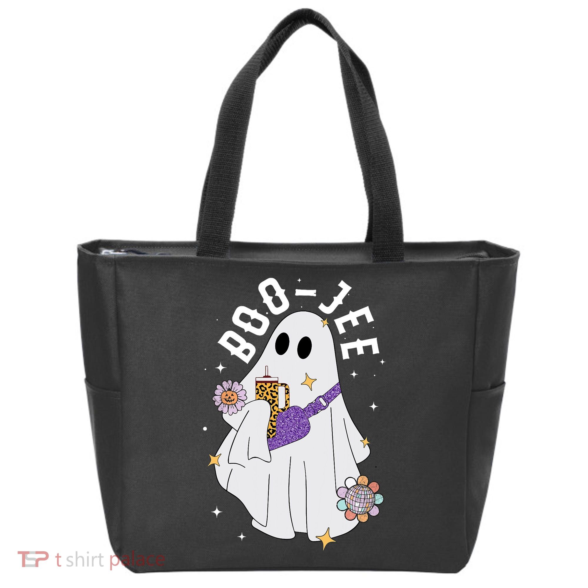 Boujee Boo Jee Spooky Season Cute Ghost Halloween Costume Tote Bag
