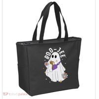 Boujee Boo Jee Spooky Season Cute Ghost Halloween Costume Tote Bag thumb 2