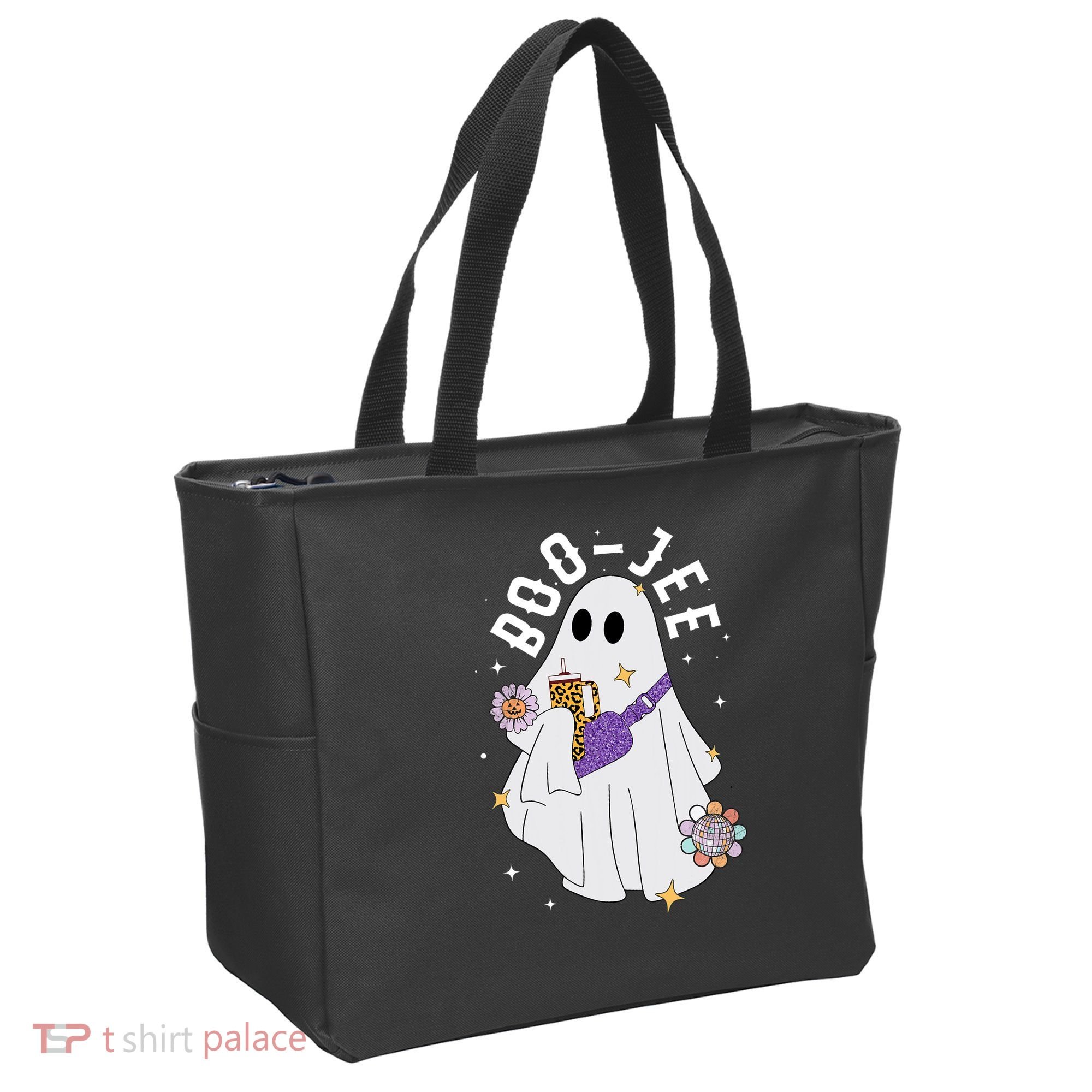 Boujee Boo Jee Spooky Season Cute Ghost Halloween Costume Tote Bag