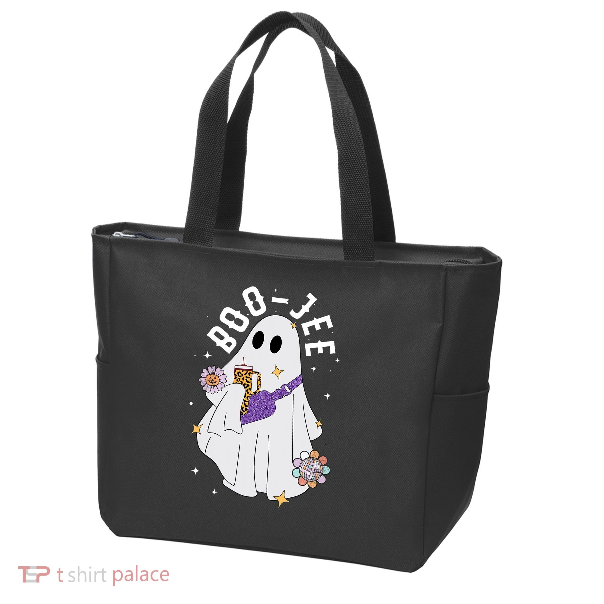 Boujee Boo Jee Spooky Season Cute Ghost Halloween Costume Tote Bag
