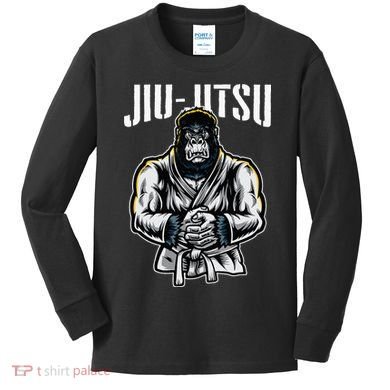 BJJ Brazilian Jiu Jitsu Kids Long Sleeve Shirt