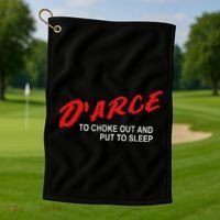 Bjj Brazilian Jiu Jitsu Darce Choke Golf Towel thumb 1