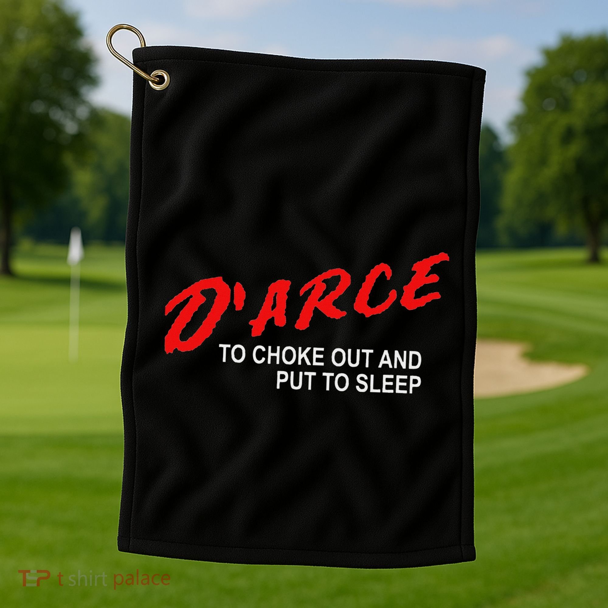 Bjj Brazilian Jiu Jitsu Darce Choke Golf Towel