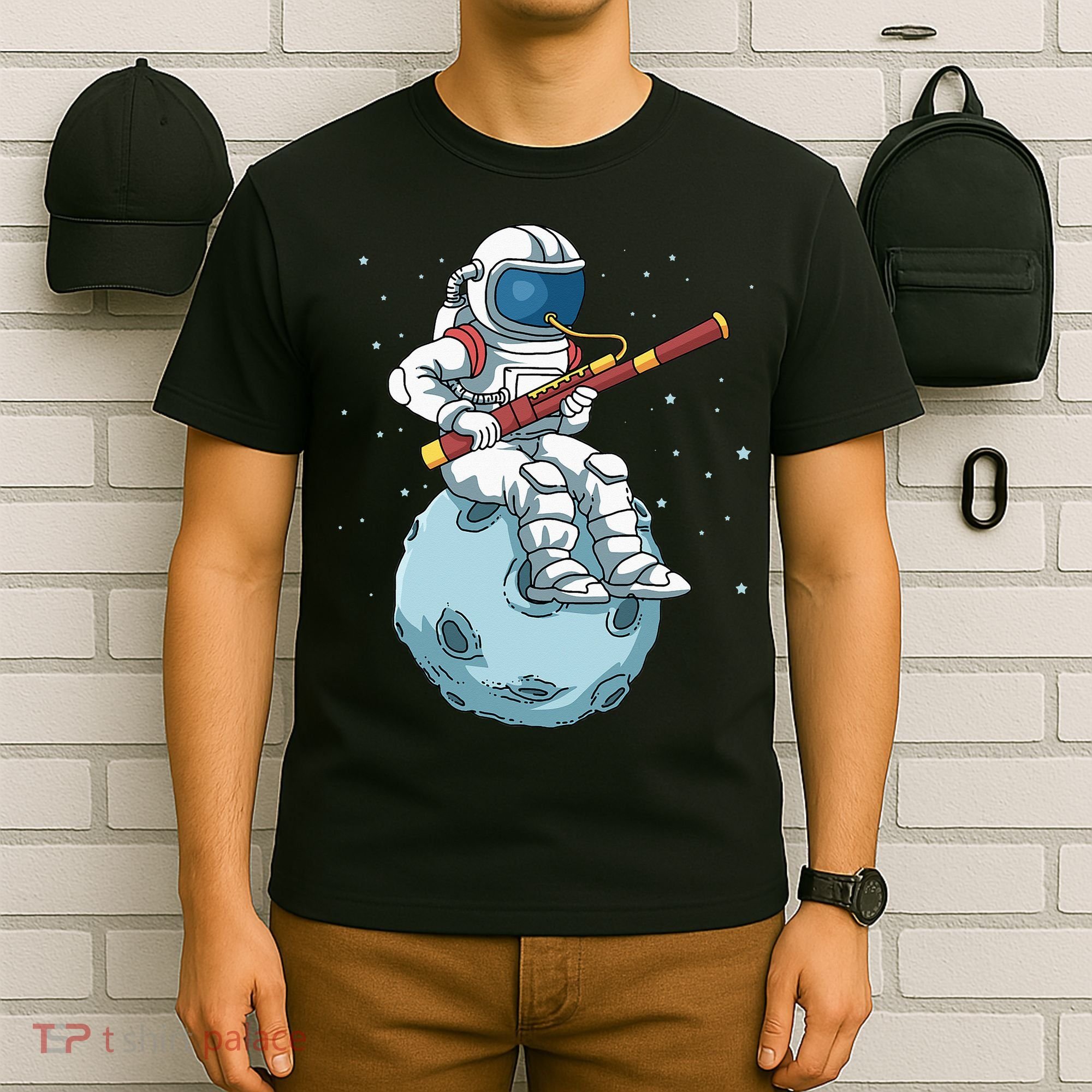 Bassoon Bassoonist Jazz Music Big Band Astronaut Bassoon T-Shirt