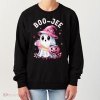 Boujee Boo Jee Spooky Ghost Halloween Pumpkin Costumes Women's Sweatshirt thumb 0