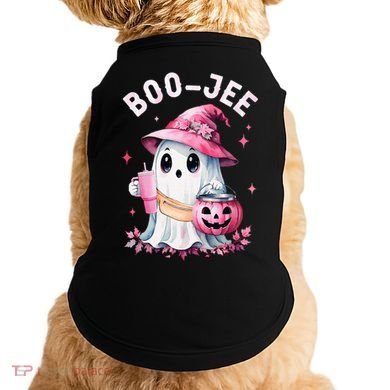 Boujee Boo Jee Spooky Ghost Halloween Pumpkin Costumes Doggie Tank