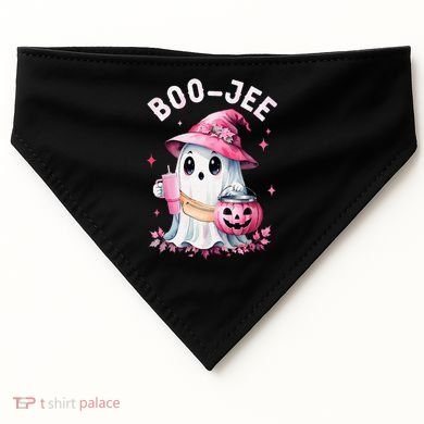 Boujee Boo Jee Spooky Ghost Halloween Pumpkin Costumes USA-Made Doggie Bandana