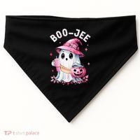 Boujee Boo Jee Spooky Ghost Halloween Pumpkin Costumes USA-Made Doggie Bandana thumb 0