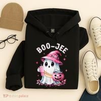 Boujee Boo Jee Spooky Ghost Halloween Pumpkin Costumes Hoodie thumb 4
