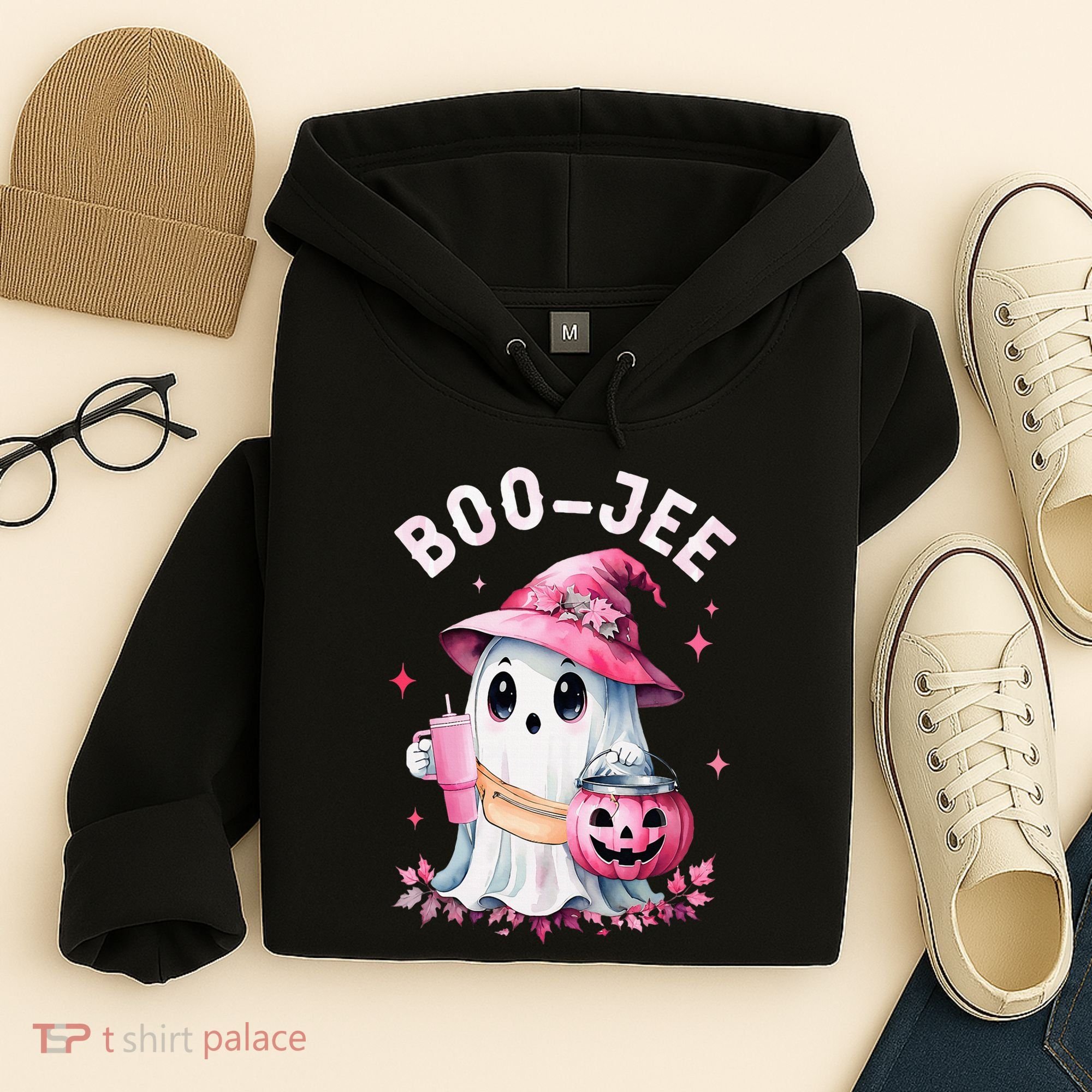 Boujee Boo Jee Spooky Ghost Halloween Pumpkin Costumes Hoodie