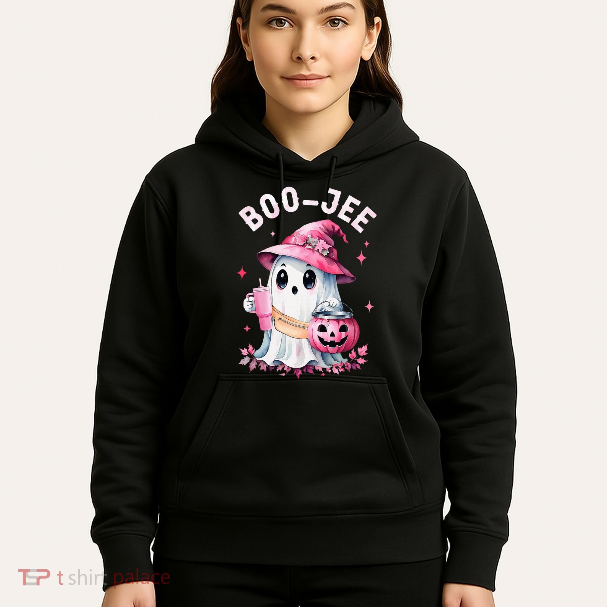Boujee Boo Jee Spooky Ghost Halloween Pumpkin Costumes Hoodie