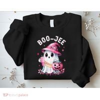 Boujee Boo Jee Spooky Ghost Halloween Pumpkin Costumes Sweatshirt thumb 2
