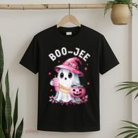 Boujee Boo Jee Spooky Ghost Halloween Pumpkin Costumes T-Shirt thumb 2