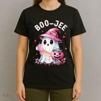 Boujee Boo Jee Spooky Ghost Halloween Pumpkin Costumes T-Shirt thumb 4