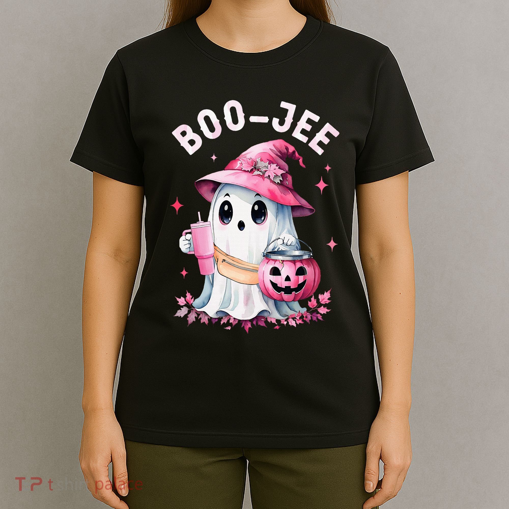 Boujee Boo Jee Spooky Ghost Halloween Pumpkin Costumes T-Shirt