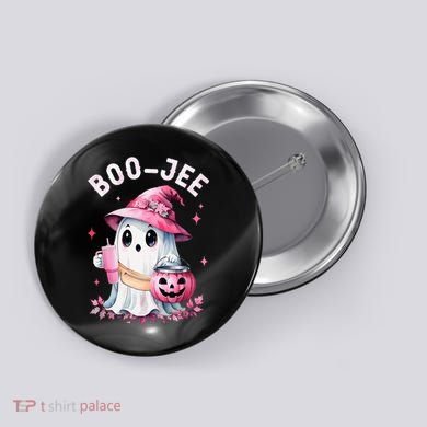 Boujee Boo Jee Spooky Ghost Halloween Pumpkin Costumes Button