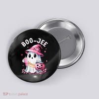 Boujee Boo Jee Spooky Ghost Halloween Pumpkin Costumes Button thumb 0