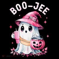 Boujee Boo Jee Spooky Ghost Halloween Pumpkin Costumes Women's Hoodie thumb 2