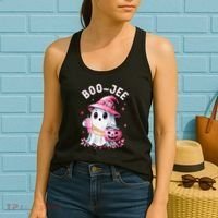 Boujee Boo Jee Spooky Ghost Halloween Pumpkin Costumes Women's Tank Top thumb 2