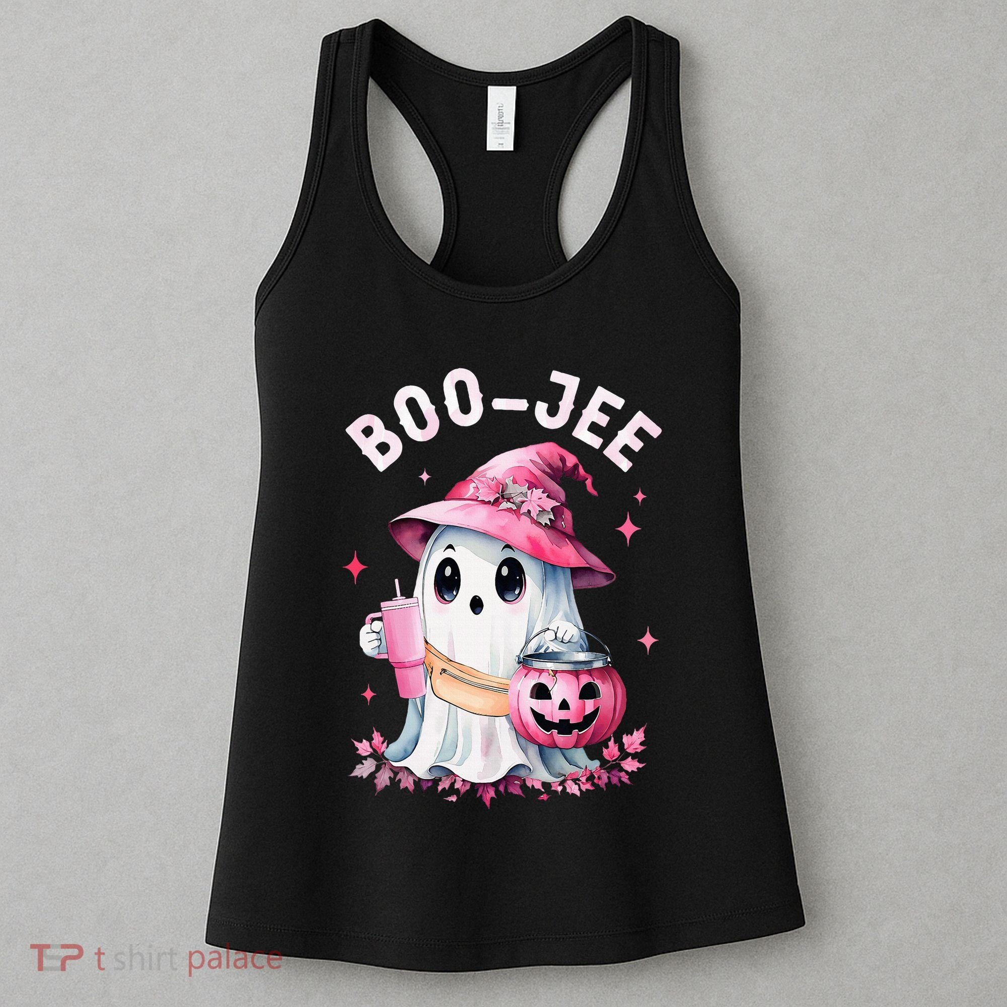 Boujee Boo Jee Spooky Ghost Halloween Pumpkin Costumes Women's Tank Top