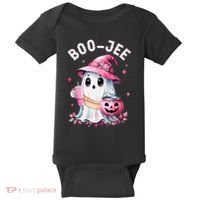 Boujee Boo Jee Spooky Ghost Halloween Pumpkin Costumes Baby Bodysuit thumb 0