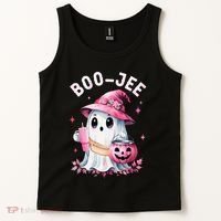 Boujee Boo Jee Spooky Ghost Halloween Pumpkin Costumes Tank Top thumb 2