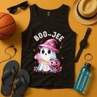 Boujee Boo Jee Spooky Ghost Halloween Pumpkin Costumes Tank Top thumb 4