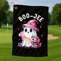 Boujee Boo Jee Spooky Ghost Halloween Pumpkin Costumes Golf Towel thumb 1