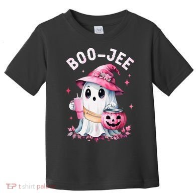 Boujee Boo Jee Spooky Ghost Halloween Pumpkin Costumes Toddler T-Shirt