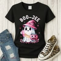 Boujee Boo Jee Spooky Ghost Halloween Pumpkin Costumes Women's T-Shirt thumb 3