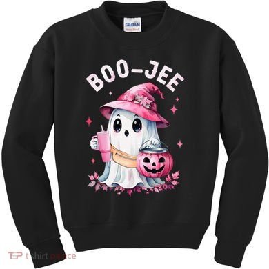 Boujee Boo Jee Spooky Ghost Halloween Pumpkin Costumes Kids Sweatshirt