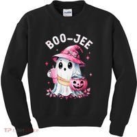 Boujee Boo Jee Spooky Ghost Halloween Pumpkin Costumes Kids Sweatshirt thumb 0