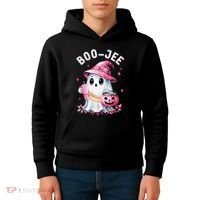 Boujee Boo Jee Spooky Ghost Halloween Pumpkin Costumes Kids Hoodie thumb 4