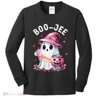 Boujee Boo Jee Spooky Ghost Halloween Pumpkin Costumes Kids Long Sleeve Shirt thumb 0