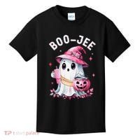 Boujee Boo Jee Spooky Ghost Halloween Pumpkin Costumes Kids T-Shirt thumb 0