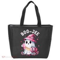 Boujee Boo Jee Spooky Ghost Halloween Pumpkin Costumes Tote Bag thumb 0