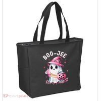Boujee Boo Jee Spooky Ghost Halloween Pumpkin Costumes Tote Bag thumb 2