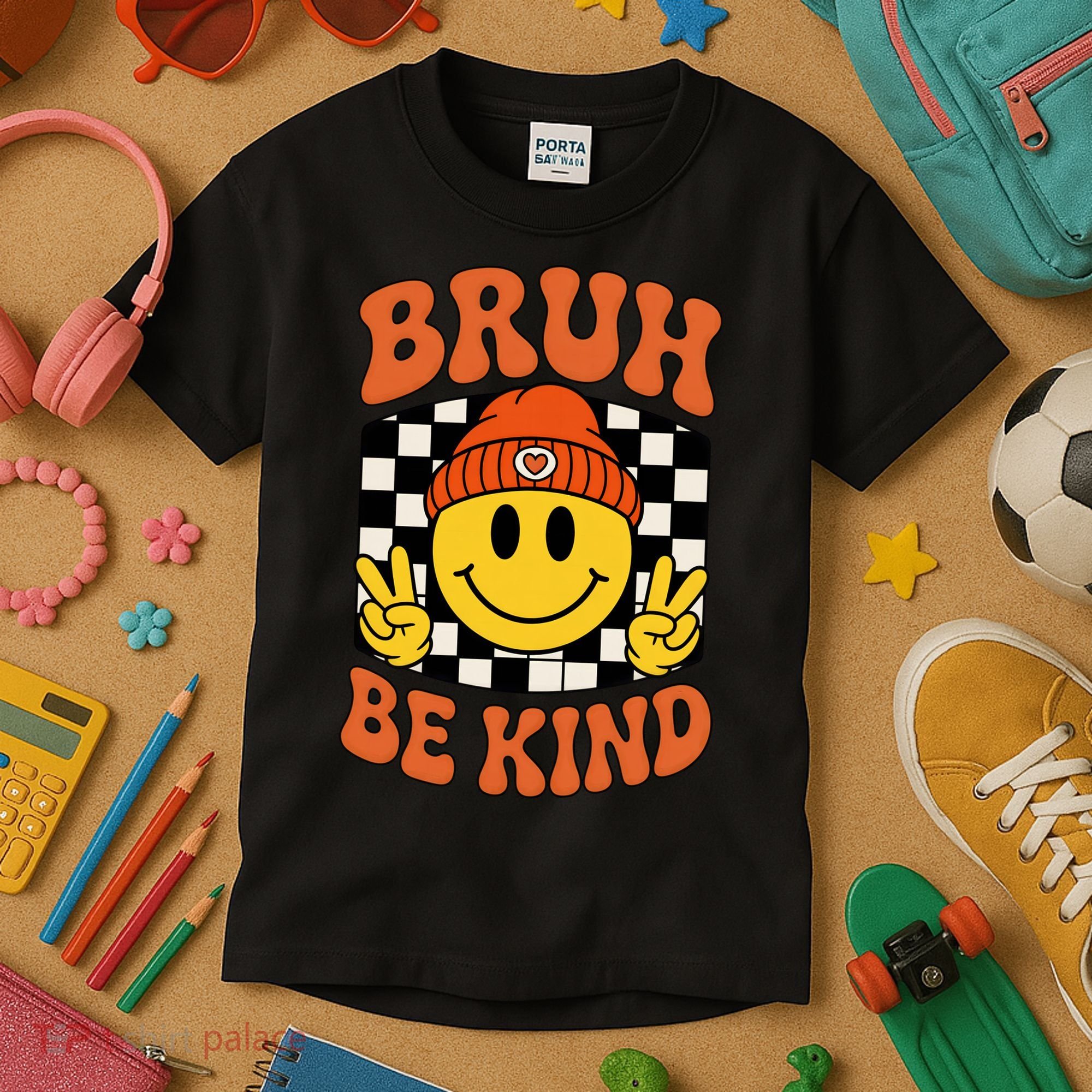 Bruh Be Kind Unity Day Anti Bullying Kindness  Kids T-Shirt
