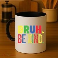 Bruh Be Kind Autism Awareness Support For Family And Meaningful Gift Coffee Mug thumb 4