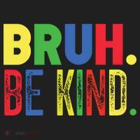Bruh Be Kind Autism Awareness Support For Family And Meaningful Gift Beanie thumb 2