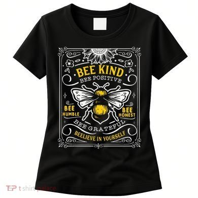 Bumblebee Bee Kind Bee Humble Save The Bees Cottage Core Women's T-Shirt