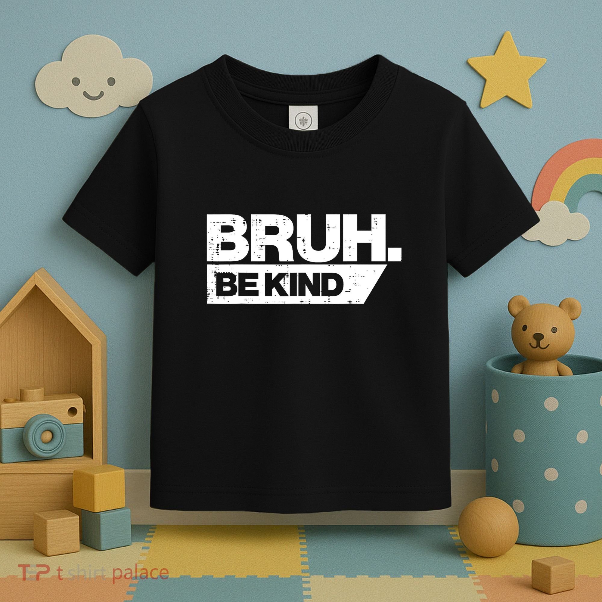 Bruh Be Kind Funny Orange Anti Bullying Unity Day Toddler T-Shirt
