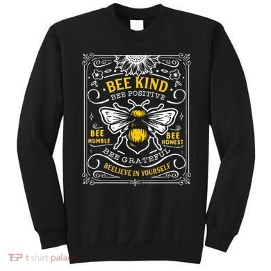 Bumblebee Bee Kind Bee Humble Save The Bees Cottage Core Sweatshirt