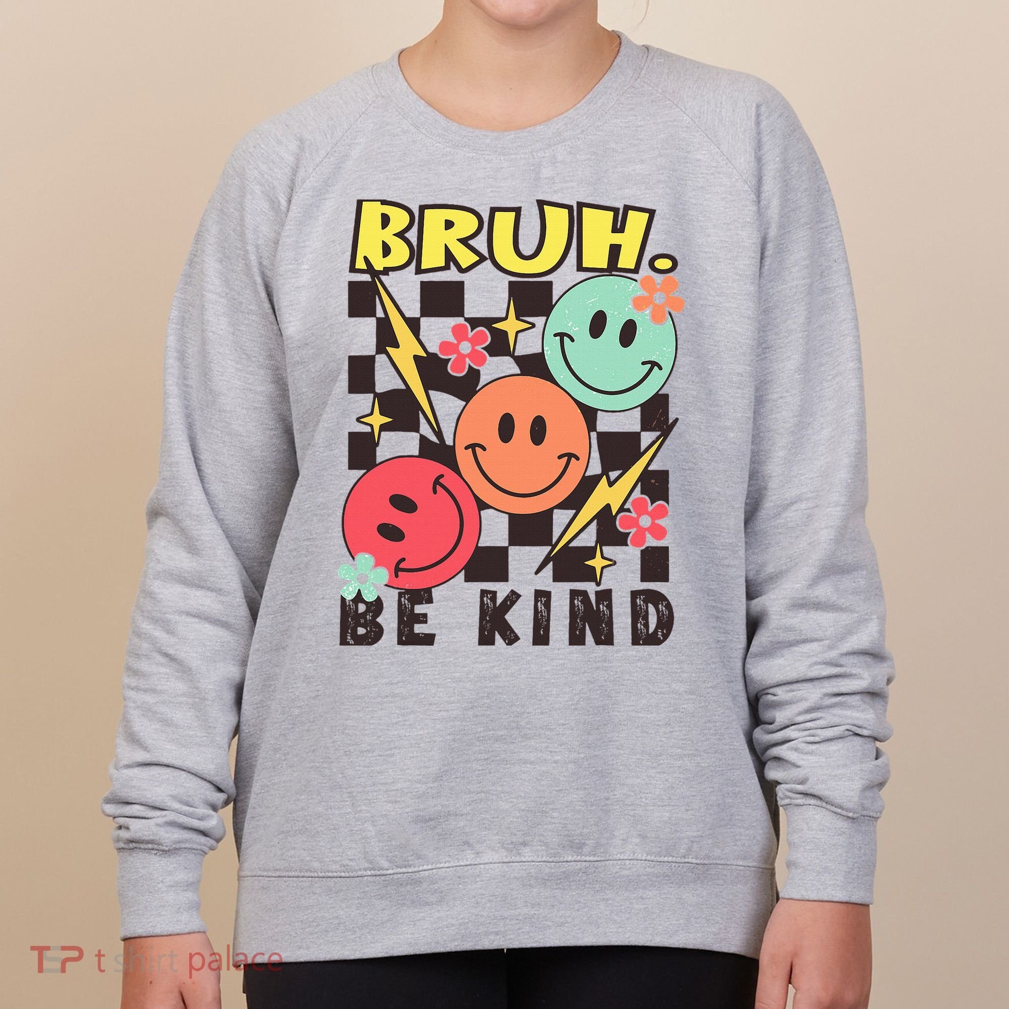 Bruh Be Kind Funny Orange Anti Bullying Unity Day Women's Sweatshirt