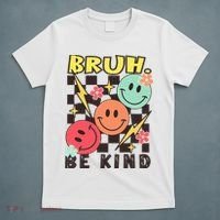 Bruh Be Kind Funny Orange Anti Bullying Unity Day T-Shirt thumb 5