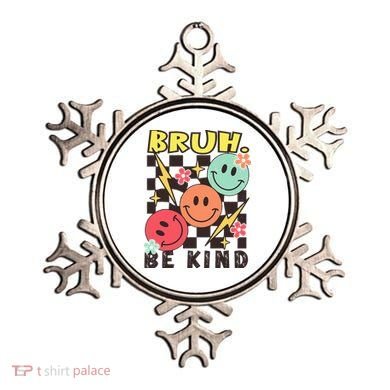Bruh Be Kind Funny Orange Anti Bullying Unity Day Ornament