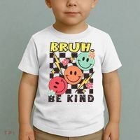 Bruh Be Kind Funny Orange Anti Bullying Unity Day Toddler T-Shirt thumb 2