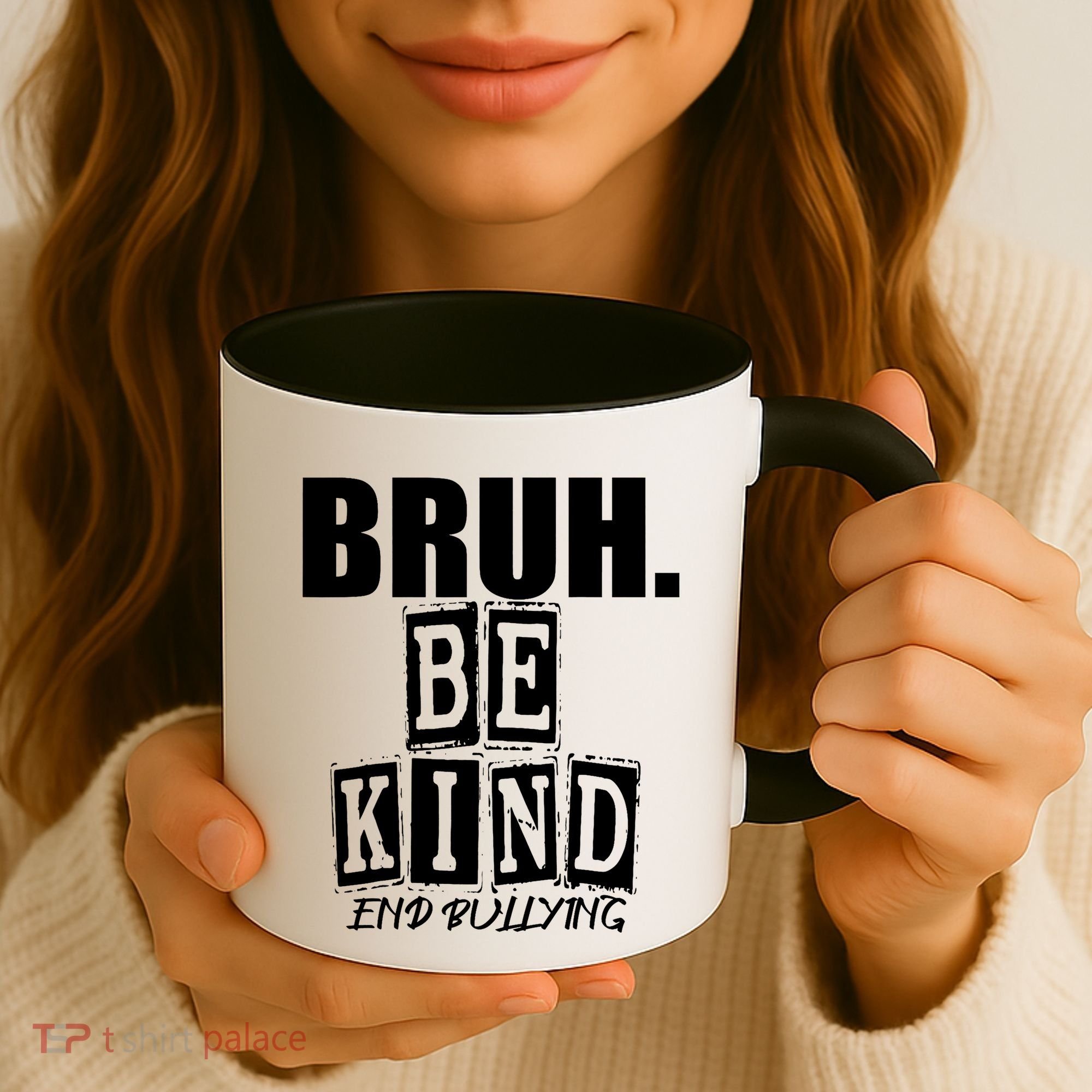 Bruh Be Kind Funny Orange Anti Bullying Unity Day Coffee Mug
