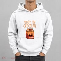 Body By Kawaii Chocolate Milk Drink Workout Chocolate Milk Hoodie thumb 0