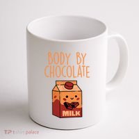 Body By Kawaii Chocolate Milk Drink Workout Chocolate Milk Coffee Mug thumb 1